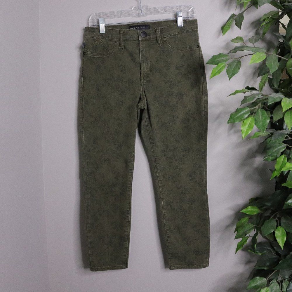 Rock & Republic | Kashmiere Crop Printed Jeans